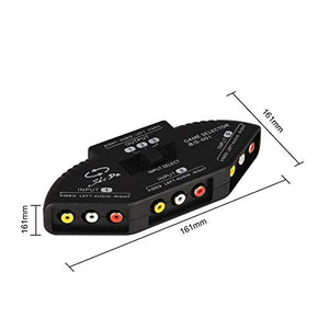 Commutatore audio video, AV Connettori, RCA Selettore con 3-porte-Input... - Ilgrandebazar