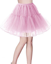 Carica l'immagine nel visualizzatore di Gallery, Bridesmay Donna 50s Vintage Sottoveste Rete Sottogonna Retro Breve S, Pink - Ilgrandebazar