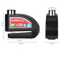 Carica l&#39;immagine nel visualizzatore di Gallery, Echoice Antifurto Moto Bloccadisco in Acciaio Inossidabile Nero 1 - Ilgrandebazar