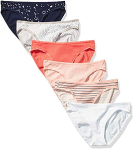 6-Pack Cotton Bikini Underwear Donna - Ilgrandebazar