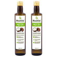 Carica l&#39;immagine nel visualizzatore di Gallery, MeaVita - Olio MCT, qualità premium, 2 x 500 ml - Ilgrandebazar