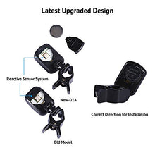 Carica l&#39;immagine nel visualizzatore di Gallery, Asmuse Accordatore Clip per Chitarra Violino Ukulele Basso Elettrico Nero-T - Ilgrandebazar