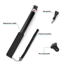 Carica l&#39;immagine nel visualizzatore di Gallery, GHB Bastone Selfie per Gopro Asta Stick Telescopico Palo di...