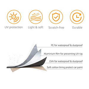 AmazonBasics - Telo copriauto argentato, resistente Per berline fino a 430 cm - Ilgrandebazar