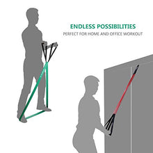 Carica l&#39;immagine nel visualizzatore di Gallery, TOMSHOO Bande Elastiche di Resistenza Pull Up Loop Bands con completo da uomo