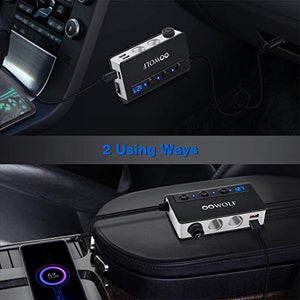 OOWOLF Accendisigari per Auto 180W 12V/24V, Ricarica Rapida 3.0 USB USB...