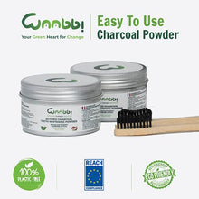 Carica l&#39;immagine nel visualizzatore di Gallery, Carbone Attivo Sbiancante Denti Professionale 100g Dentifricio Carbone Vegetale Sbiancamento Pulizia Denti Polvere Sbiancante Teeth Whitening 2 Spazzolino Bamboo