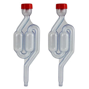 Lantelme 4104 set 2 pezzi tappo / tubicini di fermentazione in plastica - Ilgrandebazar