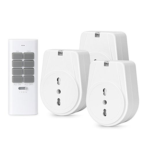 Lunvon Presa Telecomando, Wireless Interruttore Spine, radiocomandata...