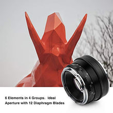 Carica l&#39;immagine nel visualizzatore di Gallery, Pergear 35mm F1.6 Obiettivo fisso Prime Focus per telecamere Fujifilm...