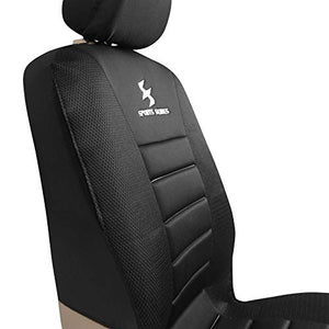WOLTU AS7254-2 Set Coprisedili Anteriori Auto 2 Posti Seat Cover Nero