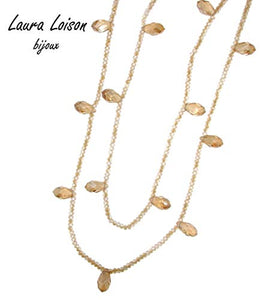 Laura Loison - Collana lunga color Champagne - Ilgrandebazar
