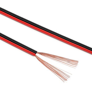 MANAX – Cavo per altoparlante Box cavo 2 x 30m 0,75mm² - 2 Ringe, rosso/nero