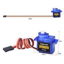 Carica l&#39;immagine nel visualizzatore di Gallery, Longruner SG90 servo micro servomotore 9G RC per comandi di robot LKY66-5
