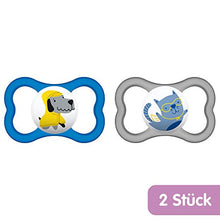 Carica l&#39;immagine nel visualizzatore di Gallery, MAM 217111 - Ciuccio &quot;Air&quot; in lattice per maschietti dai 16 mesi su,...