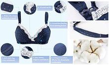 Carica l'immagine nel visualizzatore di Gallery, ZUMIY® Delle Donne Ferretto Reggiseno per Cotone Premaman 3D, Navy Blue