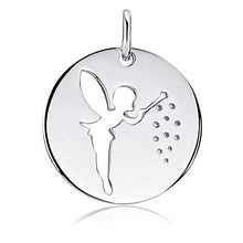Carica l&#39;immagine nel visualizzatore di Gallery, MATERIA donna collana con ciondolo a forma di fata Elfe Argento 925 rodiato... - Ilgrandebazar