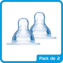 Carica l&#39;immagine nel visualizzatore di Gallery, MAM n°3 - Tettarelle in silicone per bambini, a flusso rapido, con...