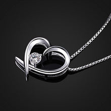 Carica l&#39;immagine nel visualizzatore di Gallery, B.Catcher Collana in Argento 925 con Pendente a Cuore Zircone - Ilgrandebazar