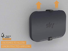 Carica l&#39;immagine nel visualizzatore di Gallery, Staffa per montaggio a parete Sky Q Mini Box, nera, completa di fissaggi