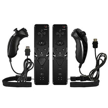Carica l&#39;immagine nel visualizzatore di Gallery, JFUNE 2 Paia Wii Telecomando e Nunchuckcon Controller e telecomandi wii set