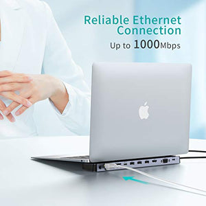 CHOETECH Hub USB C MacBook PRO 2020, 11 in 1 Docking Station C con 4K...