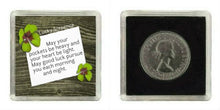 Carica l&#39;immagine nel visualizzatore di Gallery, Oaktree Gifts - Portafortuna 6 pence in argento. Include scatola da regalo,... - Ilgrandebazar
