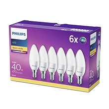 Carica l'immagine nel visualizzatore di Gallery, Philips Lampadine LED Candela, E14, 5.5 W Equivalenti a 40 W, W (40 W) - Ilgrandebazar