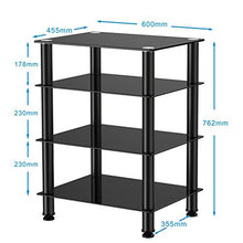 Carica l'immagine nel visualizzatore di Gallery, FITUEYES Supporto HIFI, Mobile 60 x 45,5 x 76,2 cm / Tubo Rotondo - Ilgrandebazar