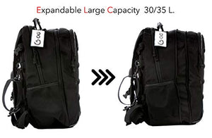 OG Online&Go CityRunner Zaino Moto, Impermeabile, Espandibile 30-35L, Borsa...