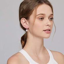 Carica l&#39;immagine nel visualizzatore di Gallery, Jiahanzb Regali per San Valentino Oorecchini di Perle D&#39;acqua Dolce Bianco - Ilgrandebazar