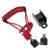 Carica l&#39;immagine nel visualizzatore di Gallery, GOZAR Scooter Elettrico Antifurto in Acciaio Wire Lock Freni A Disco Rosso