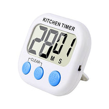 Carica l&#39;immagine nel visualizzatore di Gallery, Magnetico Digitale Timer da Cucina con Allarme Forte e Ampio Bianco Blu - Ilgrandebazar