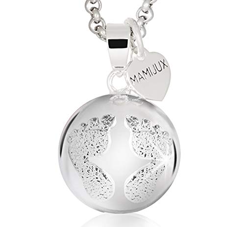 MAMIJUX Chiama Angeli con Piedini Lavorati e catenina in acciaio lunga 110cm - Ilgrandebazar