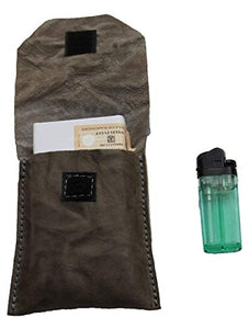 Astuccio porta sigarette custodia in vera pelle pregiata e riciclata effetto... - Ilgrandebazar
