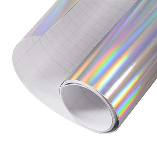 VINYL FROG Adesivo in Vinile per Auto, Colore Argento olografico,...