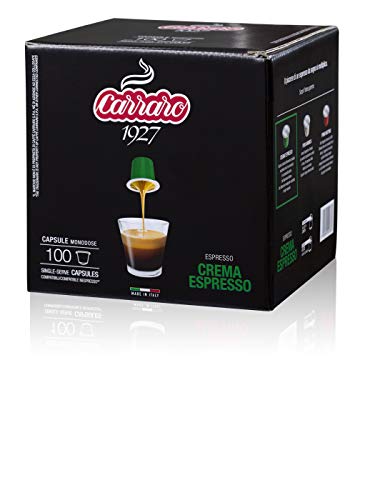 Caffè Carraro, Crema Espresso Compatibili Nespresso, Confezione...