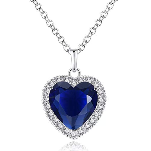 AILUOR - Collana, in argento Sterling, con ciondolo a forma di cuore... - Ilgrandebazar