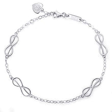 Carica l&#39;immagine nel visualizzatore di Gallery, 925 sterline d&#39;argento Infinity Love Bracciale - Billie Bijoux Donne Simbolo... - Ilgrandebazar