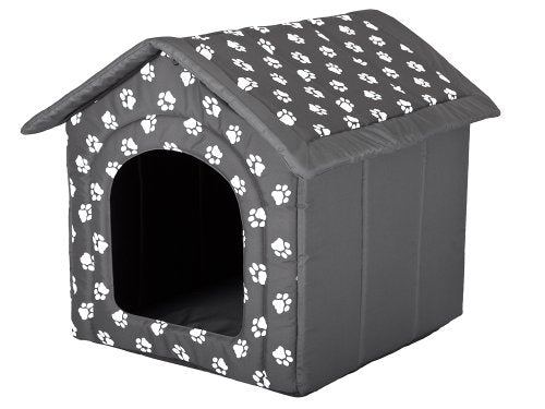 Hobbydog Dog House, Taglia 1, Grigio con Zampe S 38x32cm - Ilgrandebazar