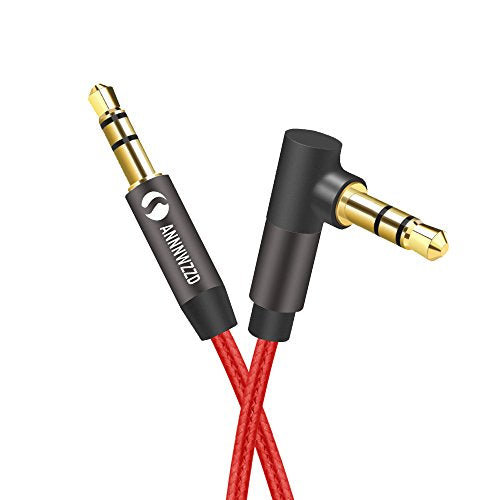 LINKINPERK Cavo Audio Stereo Jack 3.5mm Maschio a 90 Gradi， 2M