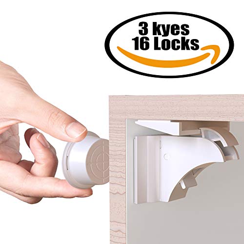 Serratura del Cassetti Magnetico di Sicurezza per 16 Serrature + 3 Chiavi - Ilgrandebazar