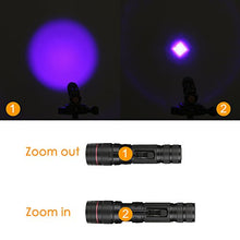 Carica l'immagine nel visualizzatore di Gallery, Eletorot Torcia UV LED Lampada 395 NM Ultravioletti Blacklight mano 1 Pc