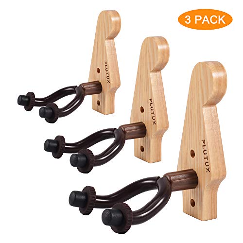 Confezione Da 3 PlutuX Ganci Per Chitarra Gancio Muro Naturale*3 - Ilgrandebazar