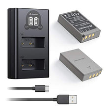 Carica l&#39;immagine nel visualizzatore di Gallery, Powerextra - Set di 2 batterie sostitutive BLS-50 e caricabatterie doppio...