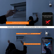 Carica l'immagine nel visualizzatore di Gallery, BOIFUN 2K Telecamera Wi-Fi Senza Fili da Esterno, Sicurezza Sorveglianza con Batteria, Rilevamento del Movimento Umano, Visione Notturna a Colori, Allarme Suono e Luce, Area Di Allarme Personalizzata