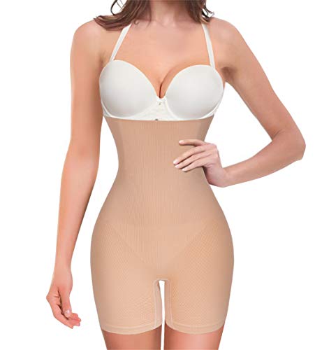 Chumian Intimo Modellante da Donna Mutande Contenitive a Vita Alta M-L, Beige - Ilgrandebazar