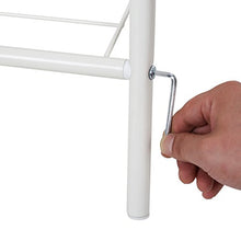 Carica l&#39;immagine nel visualizzatore di Gallery, SONGMICS Appendiabiti Autoportante in Metallo, Portabiti Stand Bianco Panna