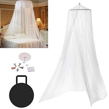 Carica l&#39;immagine nel visualizzatore di Gallery, QXMCOV Zanzariera Letto con Sospensione Installa Kit e Borsa Portatile,...