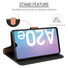 Carica l&#39;immagine nel visualizzatore di Gallery, COODIO Custodia per Samsung Galaxy A20e, in Pelle Nero - Ilgrandebazar